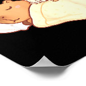 Süße Capybara Kawaii Schlafanzüge Sleepybara Katze Poster (Ecke)