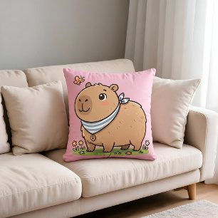 Süße Capybara Kissen Adorables Tier Wurfkissen
