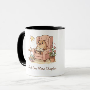 Süße Capybara-Lesetasse – Nur noch ein Kapitel Tasse