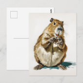 Süße Capybara-Liebesgeste Postkarte (Vorne/Hinten)