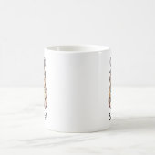 Süße Capybara liest ein Buch Custom Kaffeetasse (Mittel)