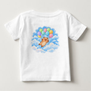 Süße Capybara mit Ballons – Bis Bald Baby T-shirt