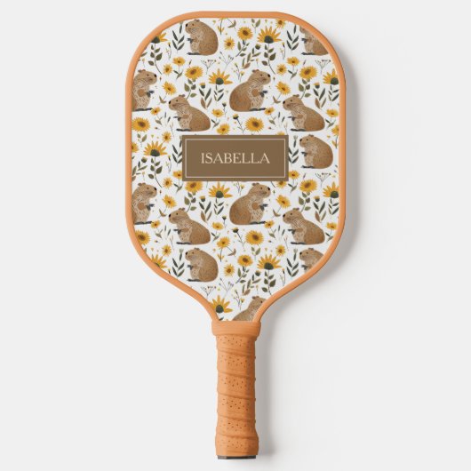 Süße Capybara Pickleball Schläger (Vorderseite)