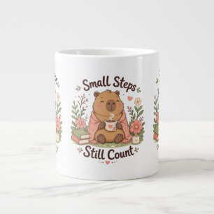 Süße Capybara-Positive-Zitat-Tasse Jumbo-Tasse