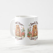 Süße Capybara-Positive-Zitat-Tasse Kaffeetasse (Vorderseite Links)