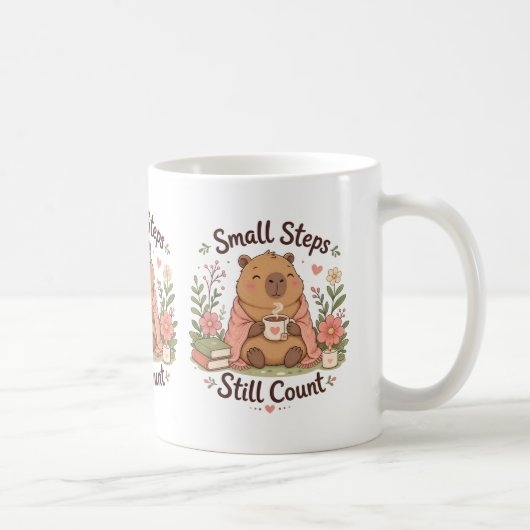 Süße Capybara-Positive-Zitat-Tasse Kaffeetasse (Rechts)