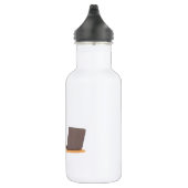 Süße Capybara-Programmierer-Coffee-Laptop-Design Edelstahlflasche (Rechts)