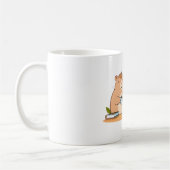 Süße Capybara-Programmierer-Coffee-Laptop-Design Kaffeetasse (Links)