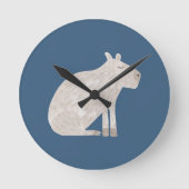 Süße Capybara Runde Wanduhr (Vorderseite)