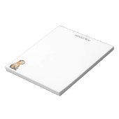 Süße Capybara-Skizze Doodle Notizblock (Rotiert)