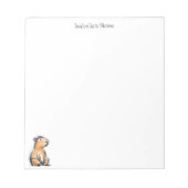 Süße Capybara-Skizze Doodle Notizblock (Vorderseite)