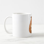 Süße Capybara umarmt Kaffeetasse Tasse (Links)