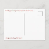 Süße Capybara umarmt Teddybär individuell Postkarte (Rückseite)