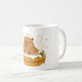 Süße Capybara-Winter-Onsen-Schneehot-Spring-Tasse Kaffeetasse (VorderseiteRechts)