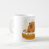 Süße Capybara-Winter-Onsen-Schneehot-Spring-Tasse Kaffeetasse (Vorderseite Links)