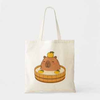 Süße Capybara-Yuzu-Bade-Onsen-Kawaii-Tragetasche Tragetasche