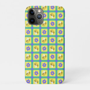 Süße Cartoon-Biene und Blumenmuster Case-Mate iPhone Hülle