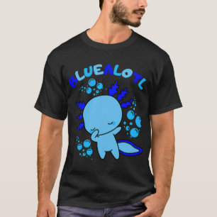 Süße Cartoon blaue Axolotl-Baby-Wortspiel T-Shirt