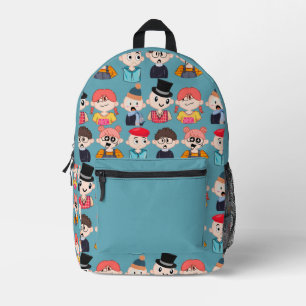 Süße Cartoon-Charaktere-Rucksack Bedruckter Rucksack