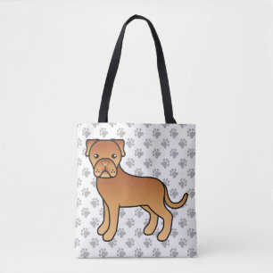 Süße Cartoon-Dogge De Bordeaux Tasche