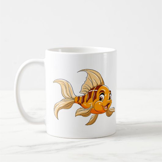 Süße Cartoon-Fisch-Kaffeetasse Kaffeetasse (Links)