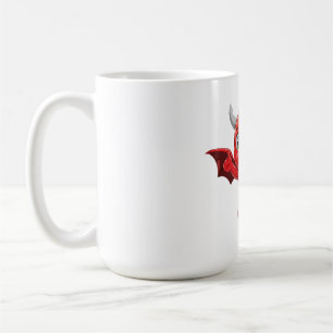 Süße Cartoon fliegender Teufel Kaffeetasse