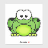 Süsse Cartoon Frosch Vinyl Sticker (Blatt)