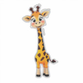 Süße Cartoon-Giraffe Aufkleber (Vorderseite)
