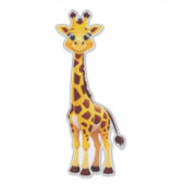 Süße Cartoon-Giraffe Aufkleber (Vorderseite)