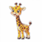 Süße Cartoon-Giraffe Aufkleber (Vorderseite)