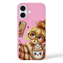 Süße Cartoon-Girl-Mädchen-Selfie-Handyhülle