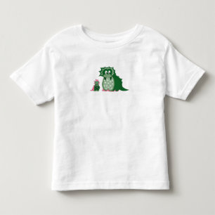 Süße Cartoon grüne Drachen Kleinkind T-shirt