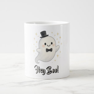 Süße Cartoon-Hey-Boo-Geister-Halloween Jumbo-Tasse