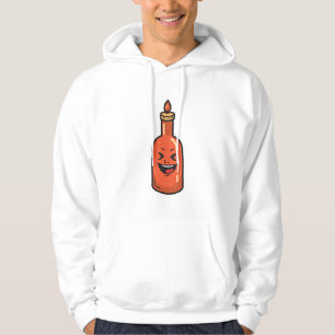 Süße Cartoon-Hot-Sauce-Flasche Meme Hoodie