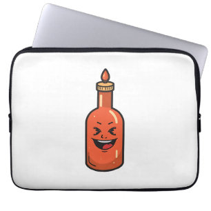 Süße Cartoon-Hotsauce-Flaschen-Meme Laptopschutzhülle