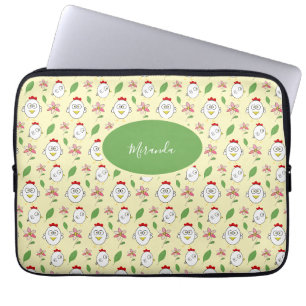 Süße Cartoon-Hühner-Illustration Laptopschutzhülle