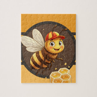 Süße Cartoon-Hummel-Rätsel - Spaß für Kinder Puzzle