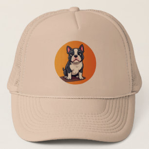 Süße Cartoon-Hund-Illustration Truckerkappe