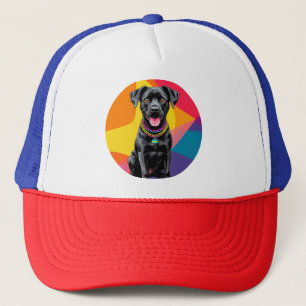 Süße Cartoon-Hund-Illustration Truckerkappe