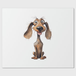 Süße Cartoon-Hunderassen-Kunstsammlung Geschenkpapier