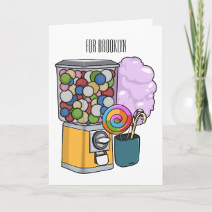 Süße Cartoon-Illustration Karte