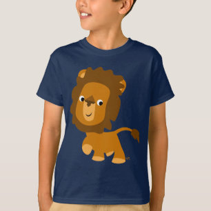 Süße Cartoon-Inhalte Löwe Kinder T-Shirt