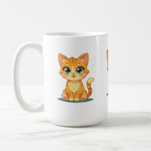 **Süße Cartoon-Katze – Bezaubernde Kitty-Illustrat Kaffeetasse