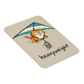 Süße Cartoon-Katze Pun Design Magnet (Rechte Seite)