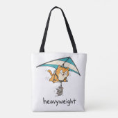 Süße Cartoon-Katze Pun Design Tasche (Rückseite)