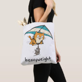 Süße Cartoon-Katze Pun Design Tasche (Von Nahem)