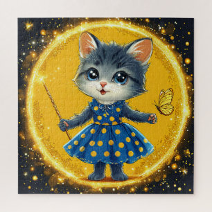 Süße Cartoon-Katze Puzzle