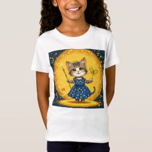 Süße Cartoon-Katze T-Shirt