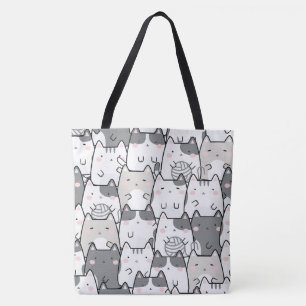 Süße Cartoon-Katze Tasche