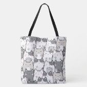 Süße Cartoon-Katze Tasche (Rückseite)